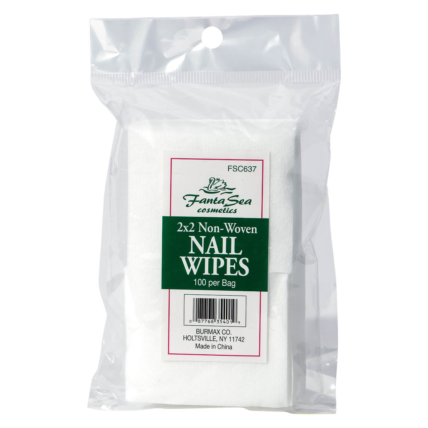 FantaSea Nail Wipes, Non-woven - 2" x 2" Item# FSC637