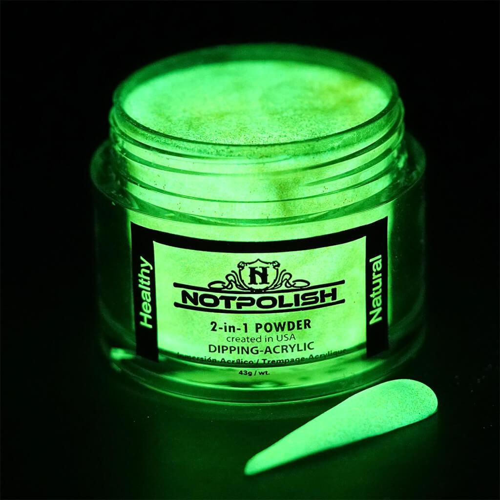 NotPolish Glow In The Dark Dip Powder 2 Oz - G 08 Glow Me The Money