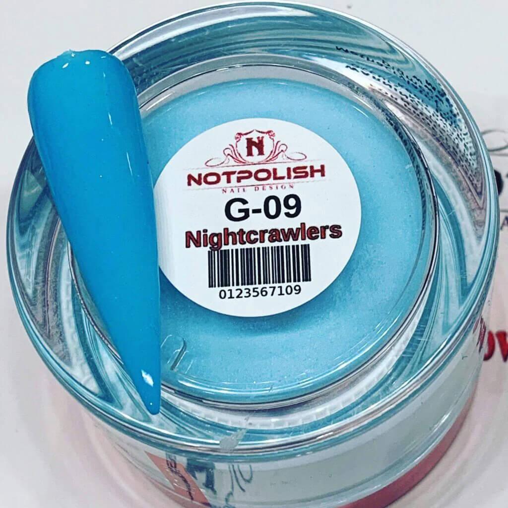 NotPolish Glow In The Dark Dip Powder 2 Oz - G 09 NightCrawlers