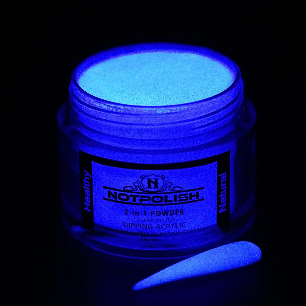 NotPolish Glow In The Dark Dip Powder 2 Oz - G 01 Purple White