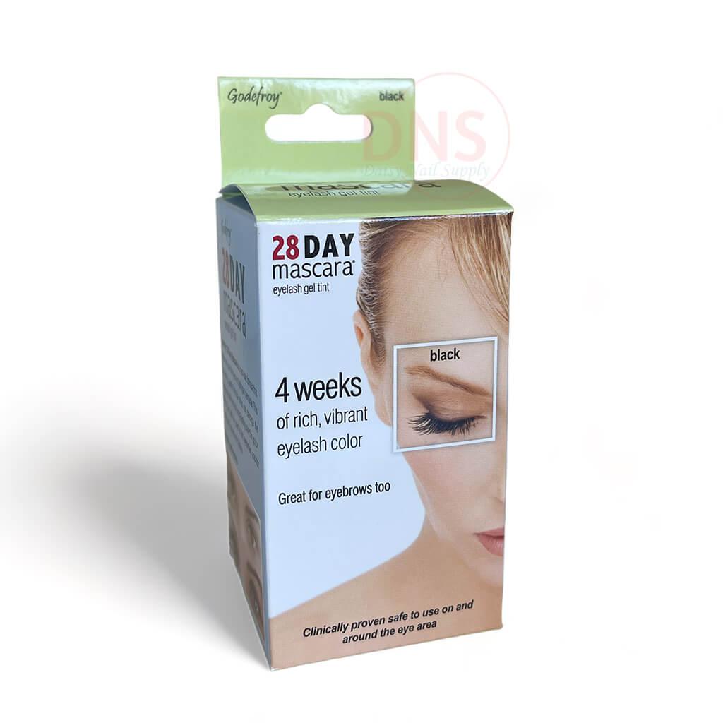 Godefroy 28 Day Mascara Eyelash Gel Tint 25 Application - Black