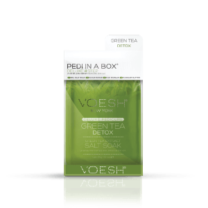 VOESH Pedi In A Box Deluxe 4 Step | GREEN TEA DETOX (Box of 50 Sets)