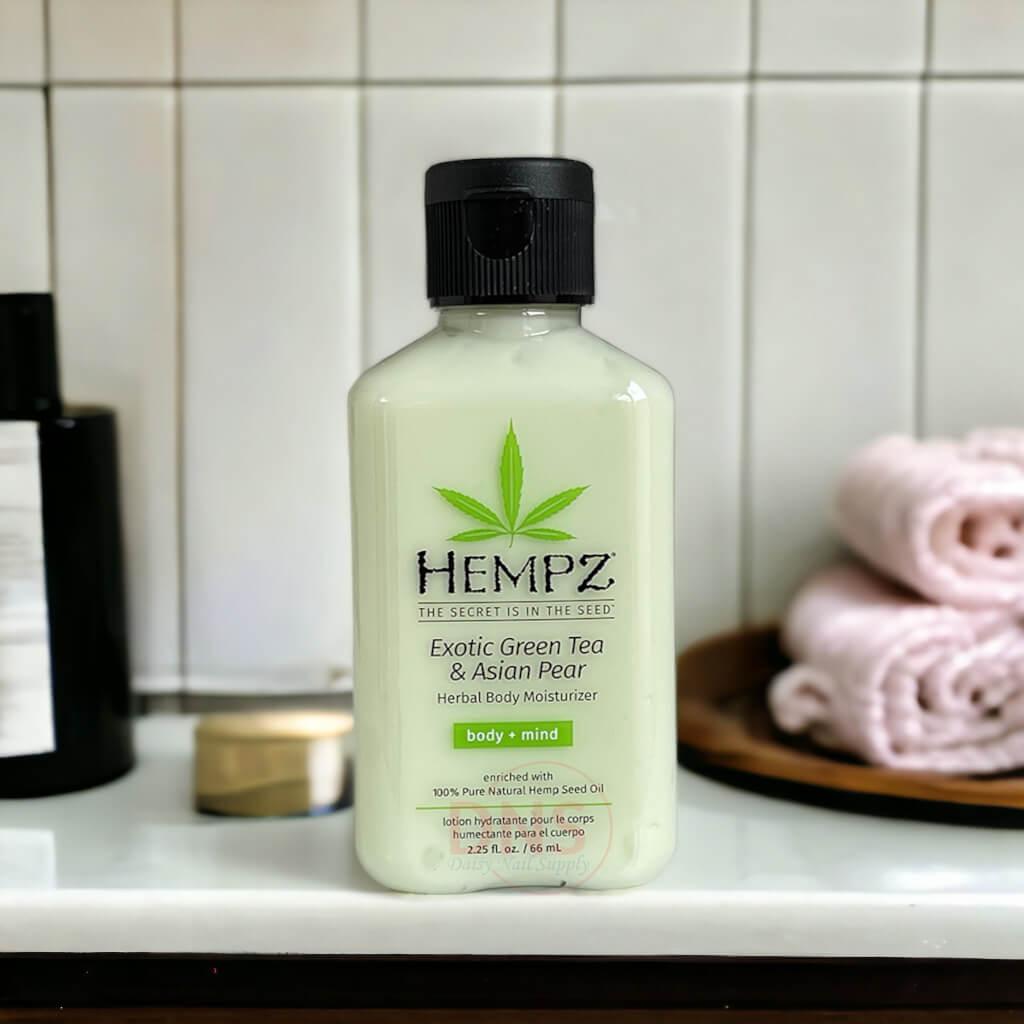 Hempz Lotion Herbal Body Moisturizers | 2.25 fl oz - Exotic Green Tea & Asian Pear