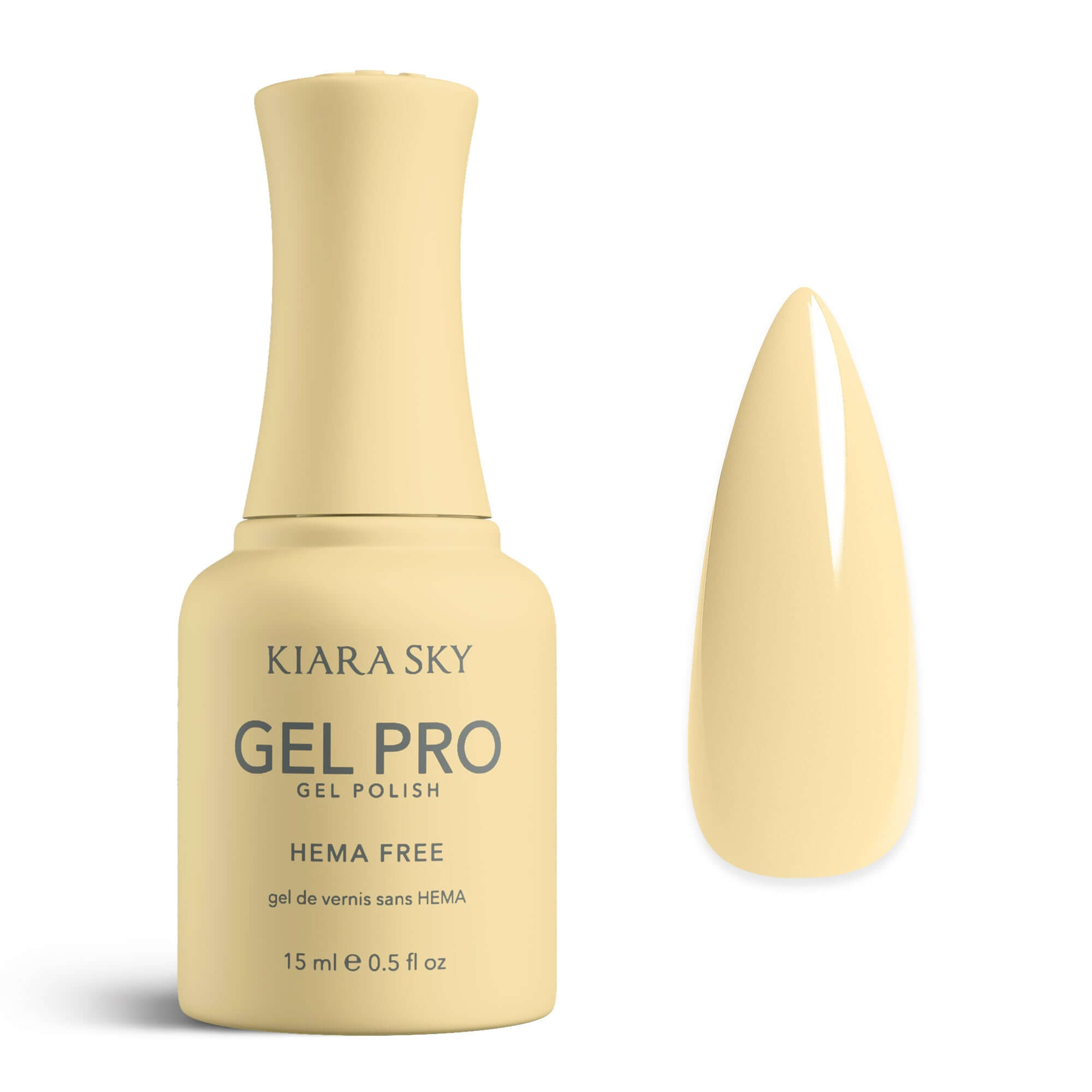 Kiara Sky GEL PRO Gel Polish HEMA FREE - HFG 152 Lemon Creme
