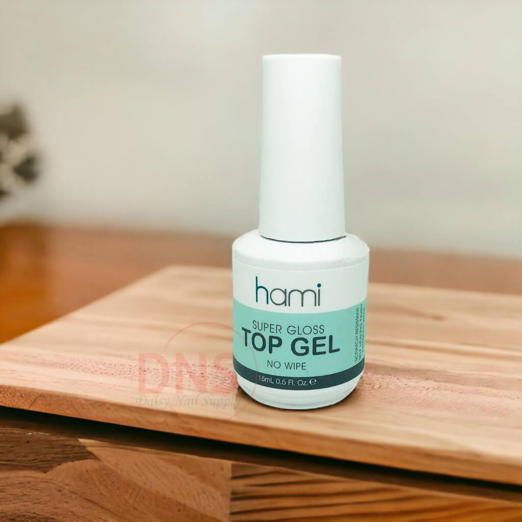 Hami Soak Off Gel UV/LED - Super Gloss Top Gel No Wipe 0.5 oz