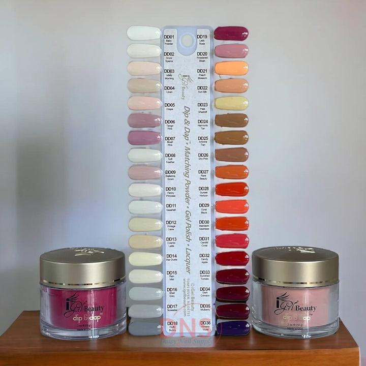 IGel Dip & Dap Powder 2 Oz (36 Colors 001 -> 036 + Color chart) – Daisy ...