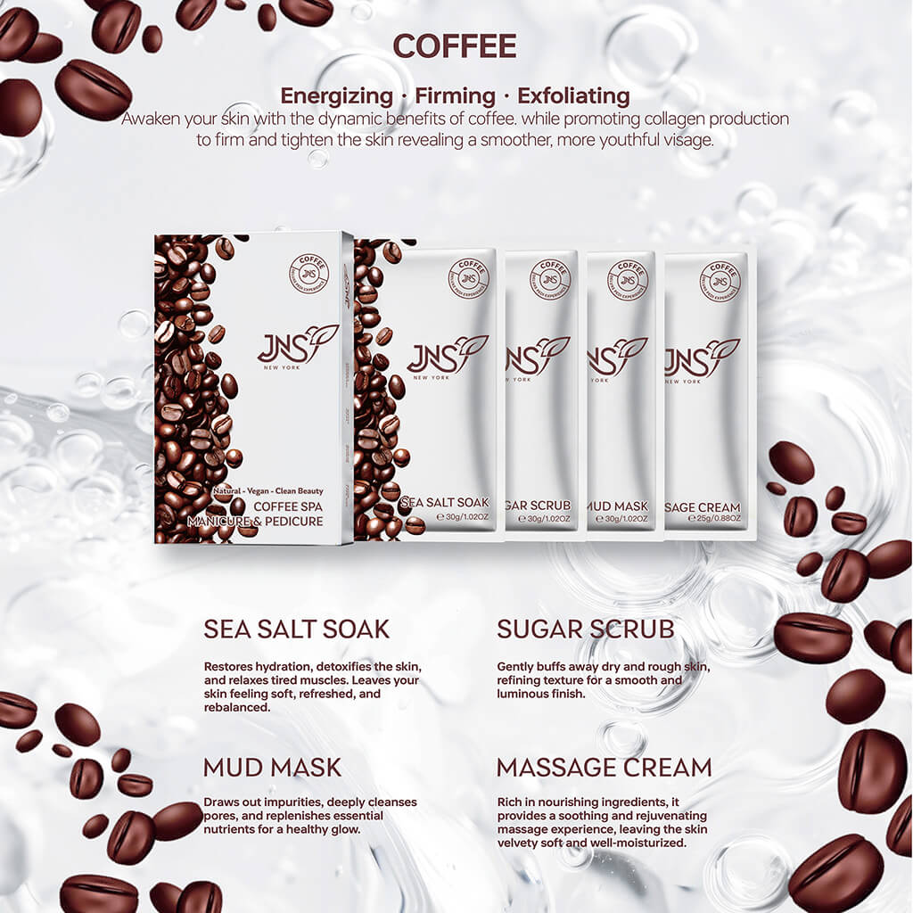 JNS 4 in 1 Pedicure set - COFFEE SPA (50 sets)