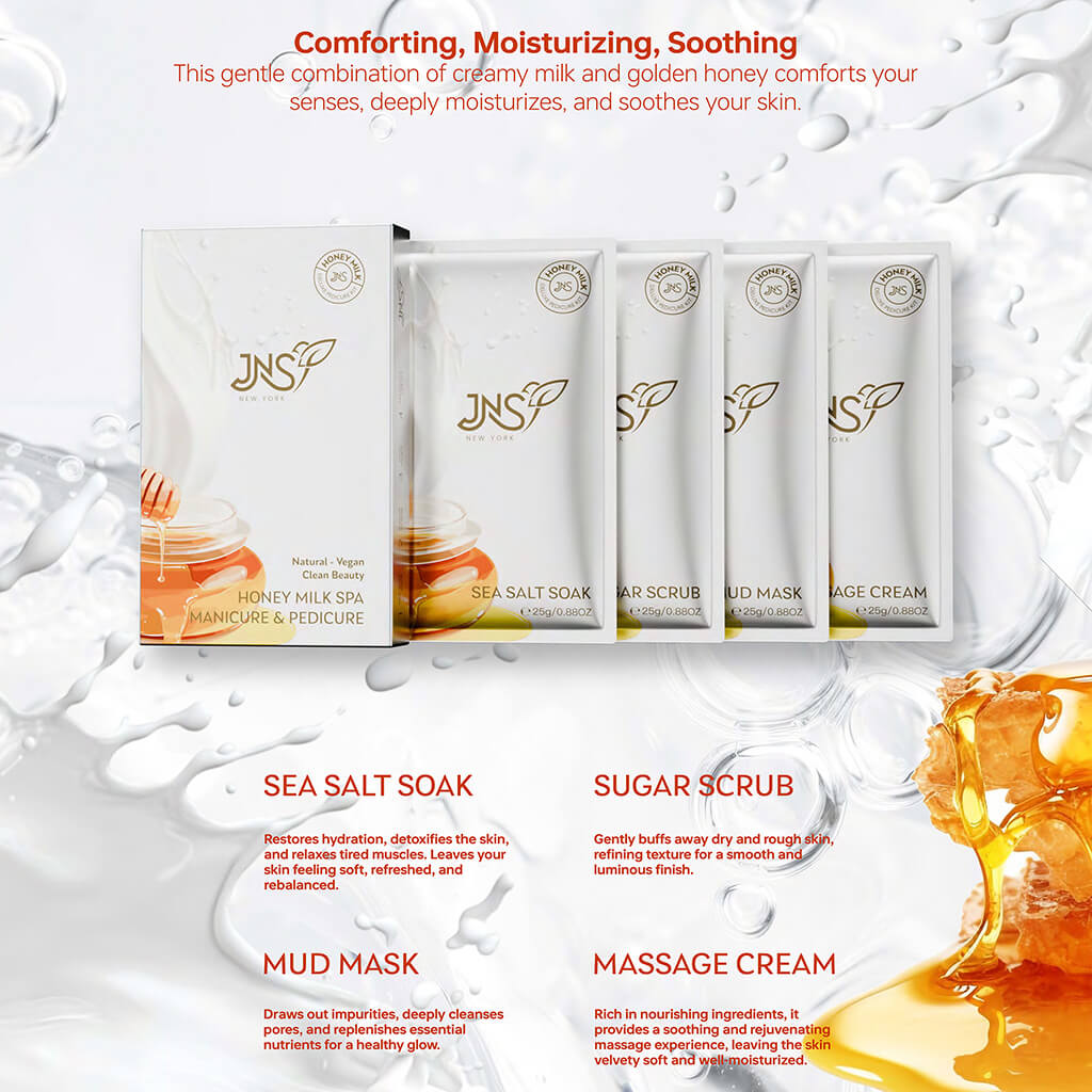 JNS 4 in 1 Pedicure set - HONEY MILK SPA (1 Set)