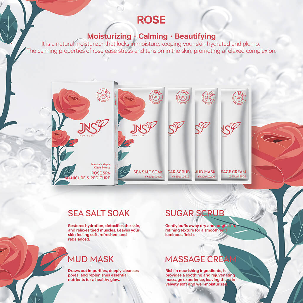 JNS 4 in 1 Pedicure set - ROSE SPA (1 Set)