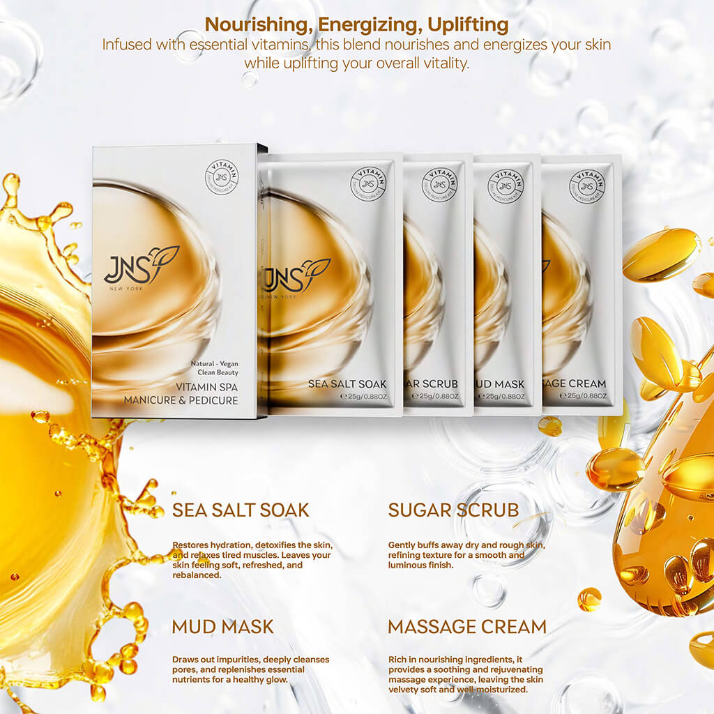 JNS 4 in 1 Pedicure set - VITAMIN SPA (50 sets)