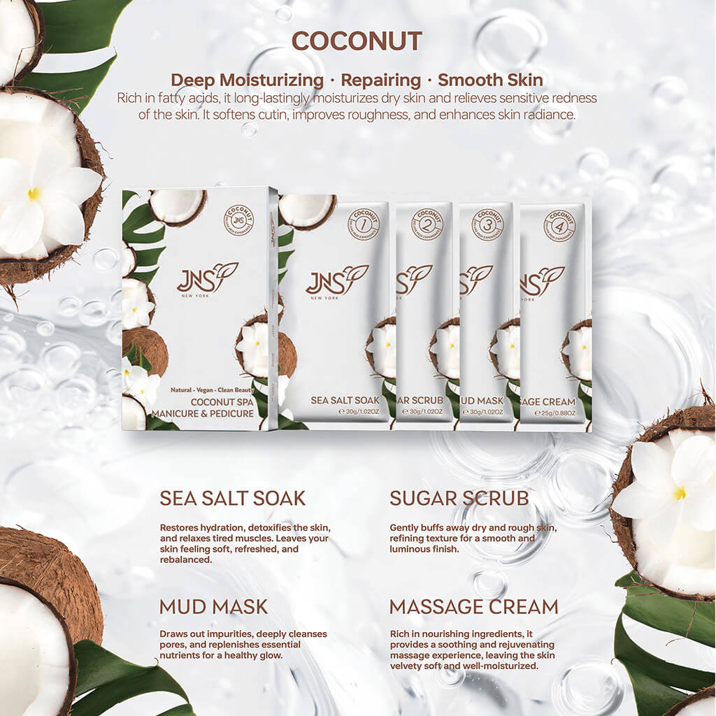 JNS 4 in 1 Pedicure set - COCONUT SPA (1 Set)