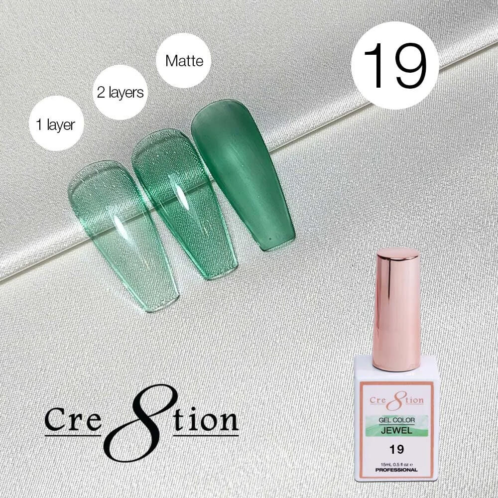 Cre8tion Soak Off gel Jelly - Jewel #19