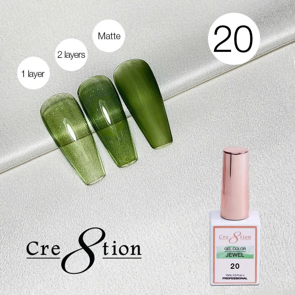 Cre8tion Soak Off gel Jelly - Jewel #20