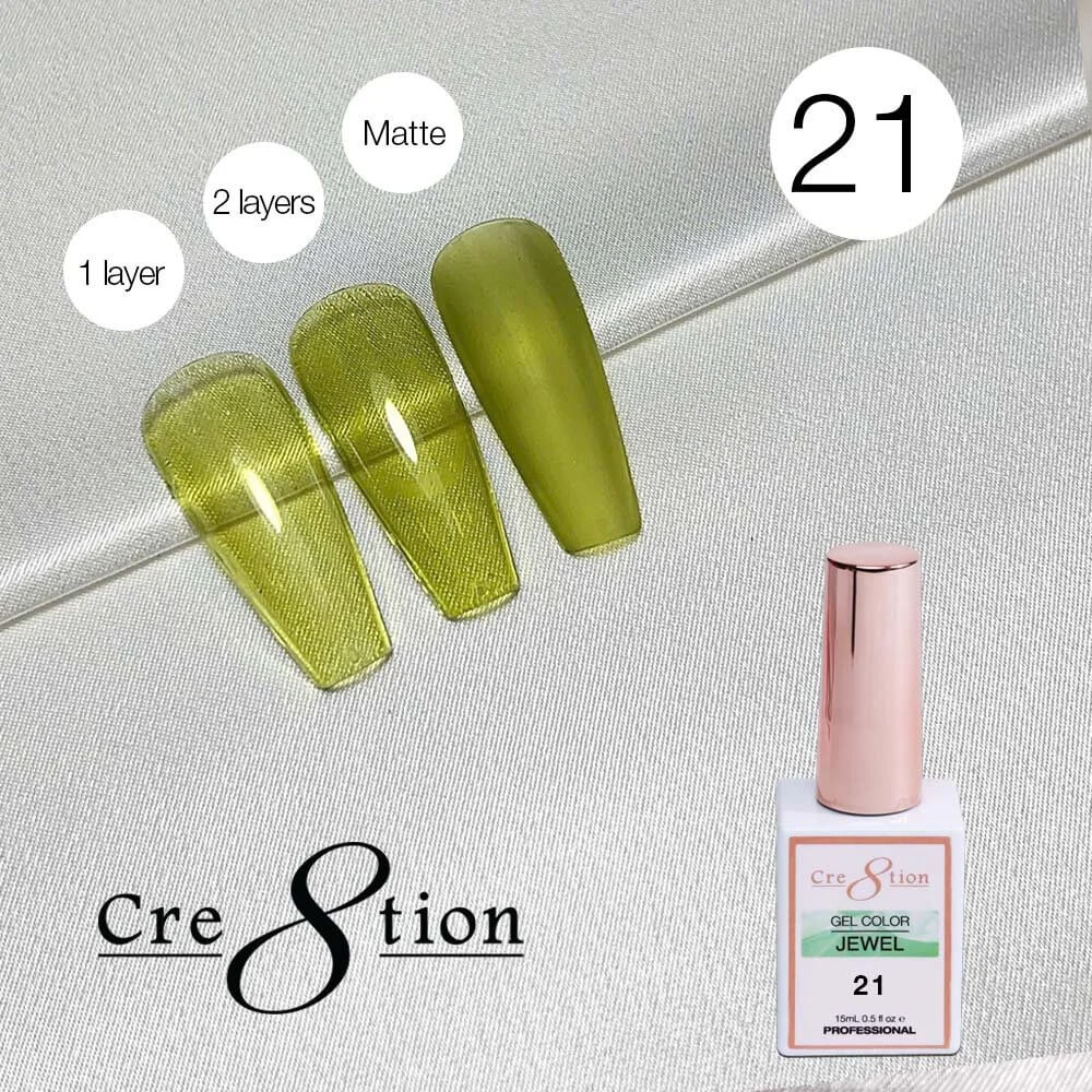 Cre8tion Soak Off gel Jelly - Jewel #21