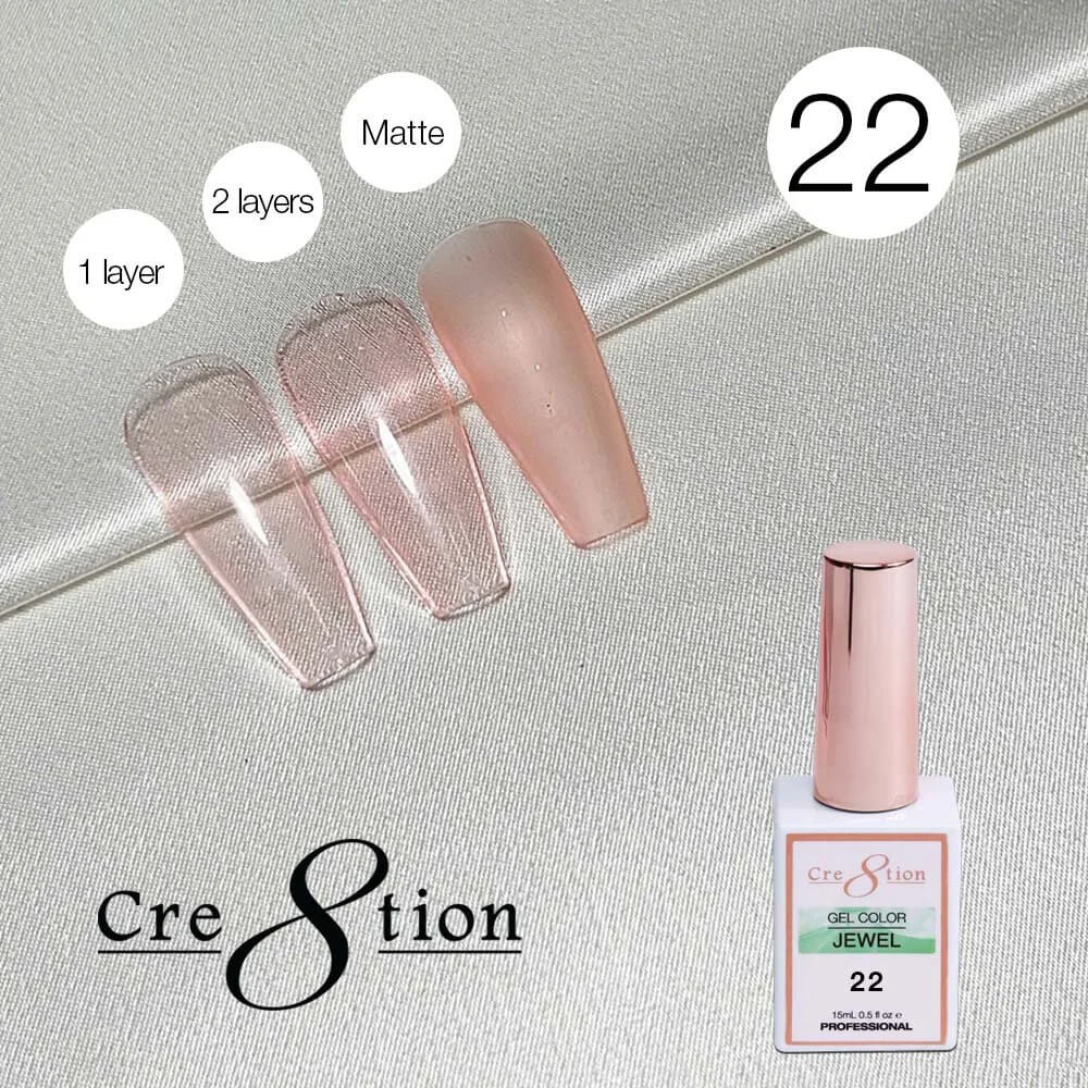 Cre8tion Soak Off gel Jelly - Jewel #22