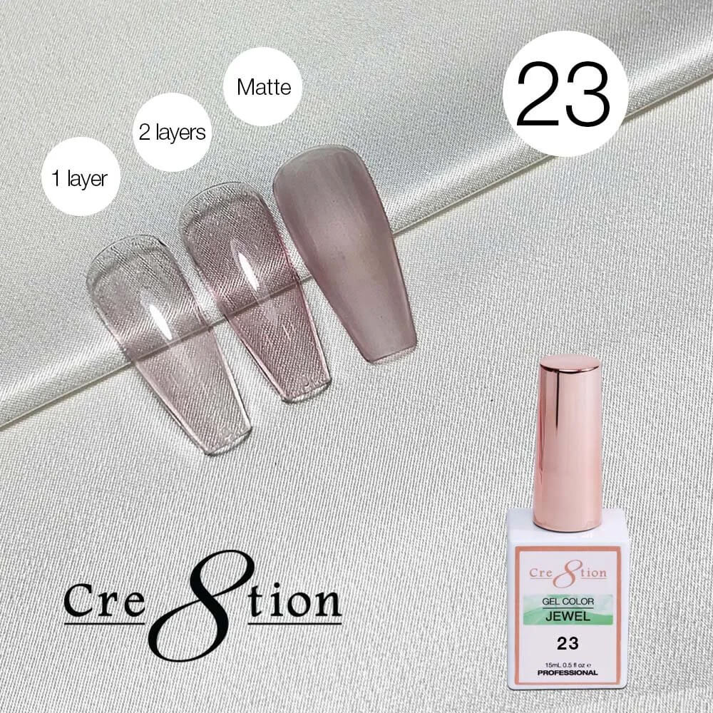 Cre8tion Soak Off gel Jelly - Jewel #23