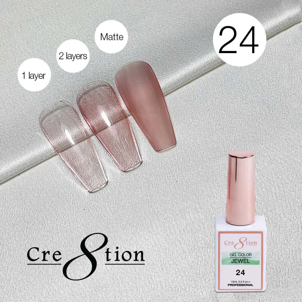 Cre8tion Soak Off gel Jelly - Jewel #24