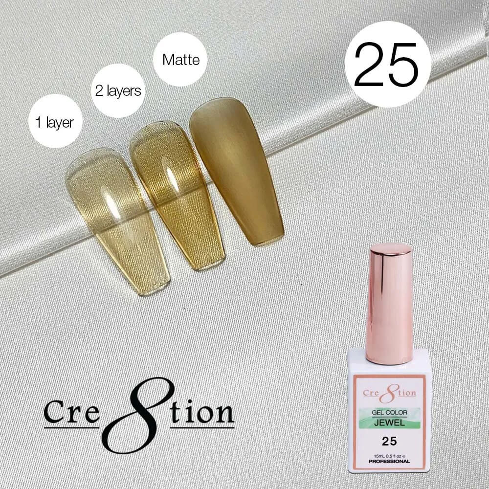 Cre8tion Soak Off gel Jelly - Jewel #25