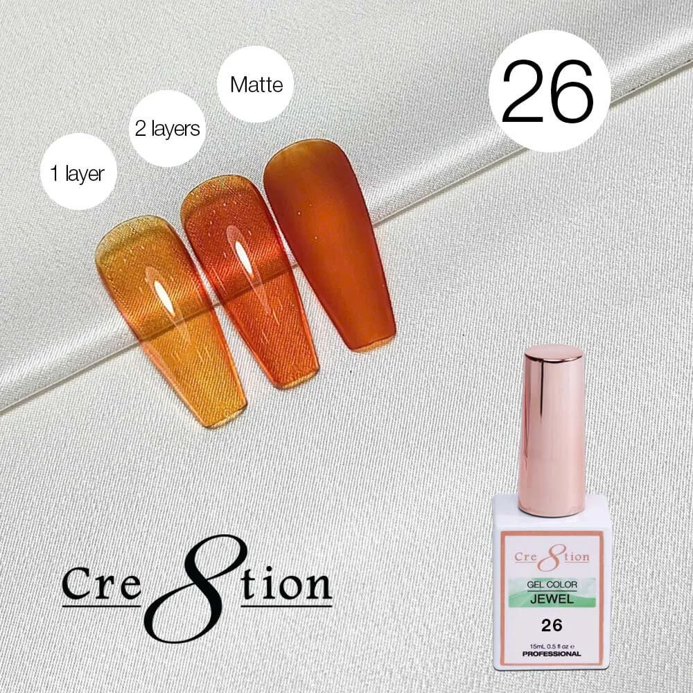 Cre8tion Soak Off gel Jelly - Jewel #26