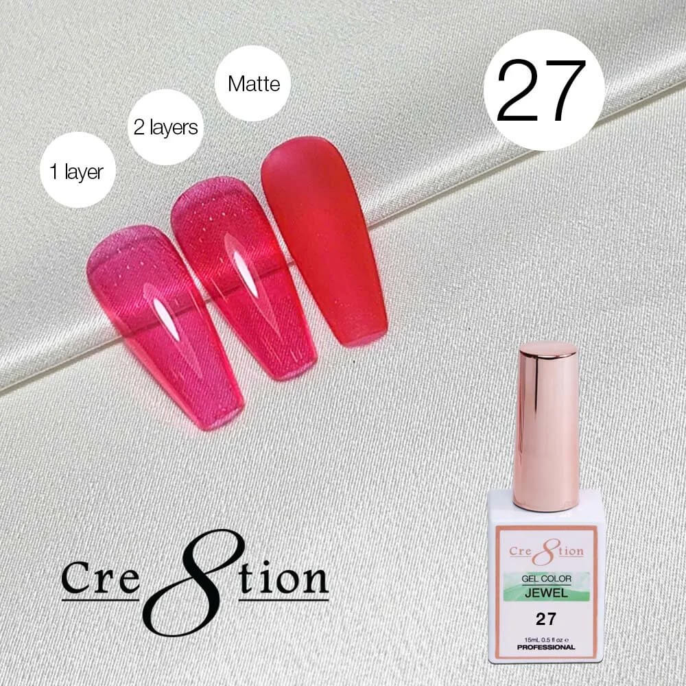 Cre8tion Soak Off gel Jelly - Jewel #27