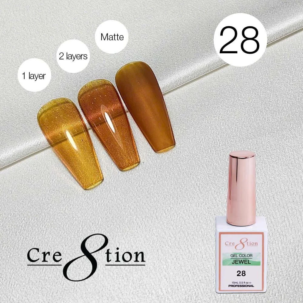 Cre8tion Soak Off gel Jelly - Jewel #28