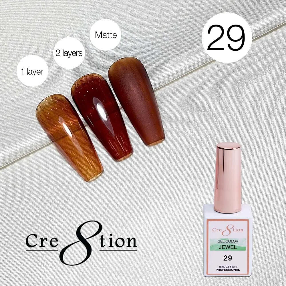 Cre8tion Soak Off gel Jelly - Jewel #29