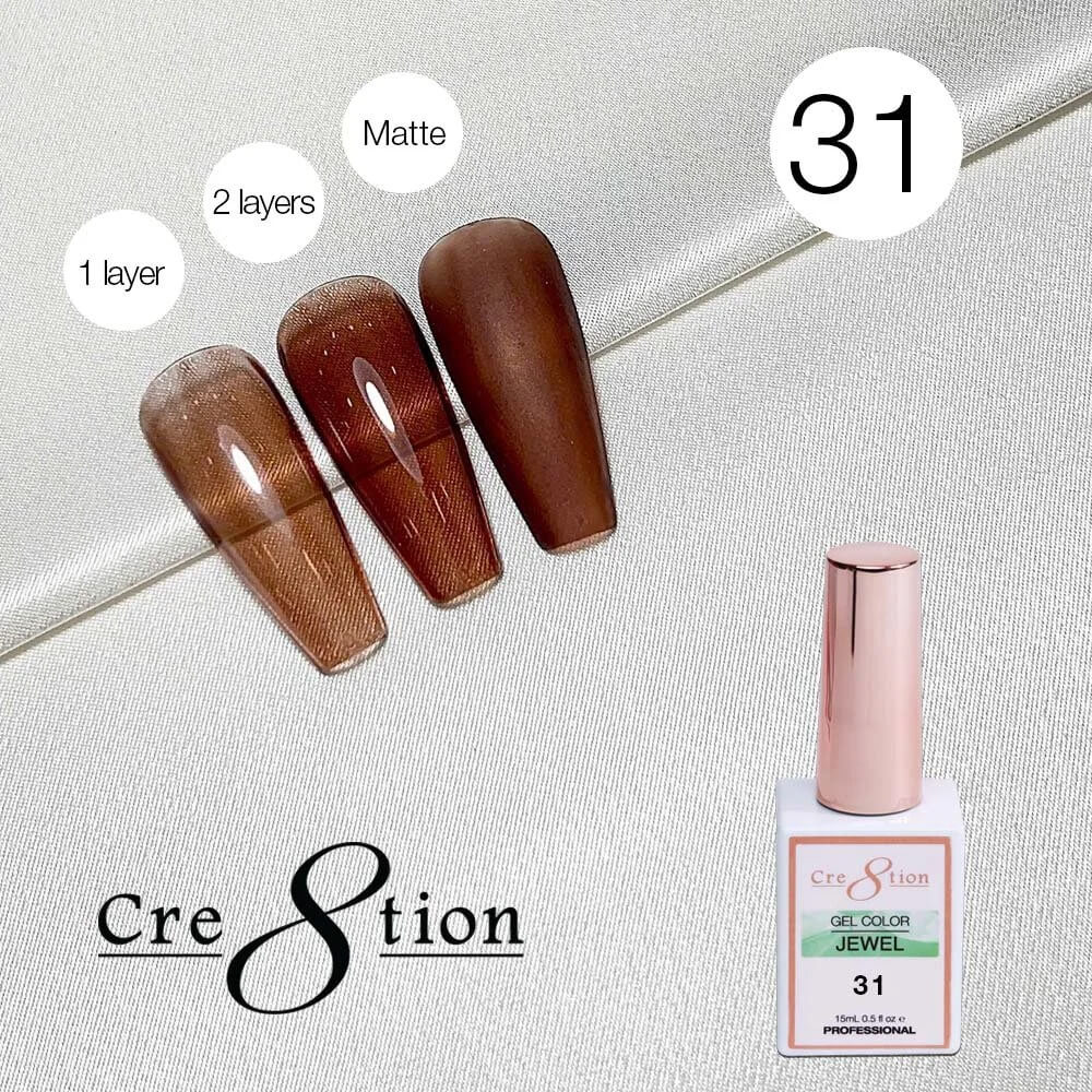 Cre8tion Soak Off gel Jelly - Jewel #31