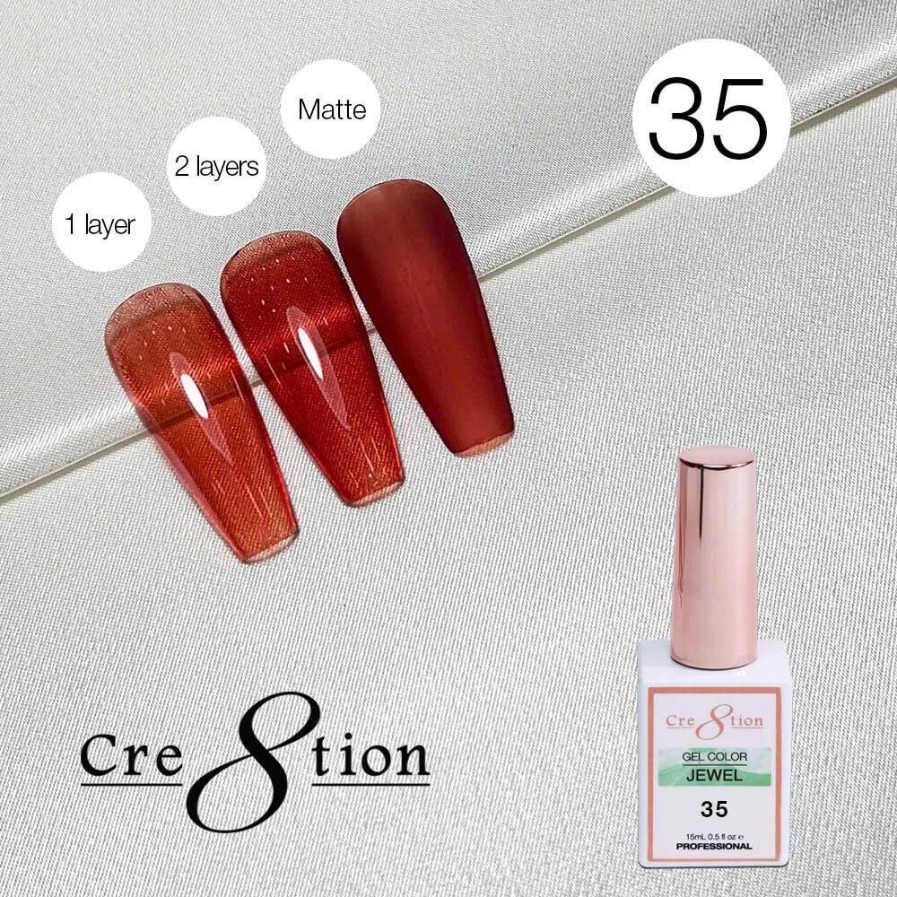 Cre8tion Soak Off gel Jelly - Jewel #35