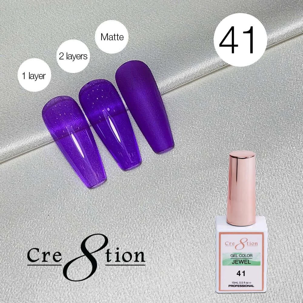 Cre8tion Soak Off gel Jelly - Jewel #41