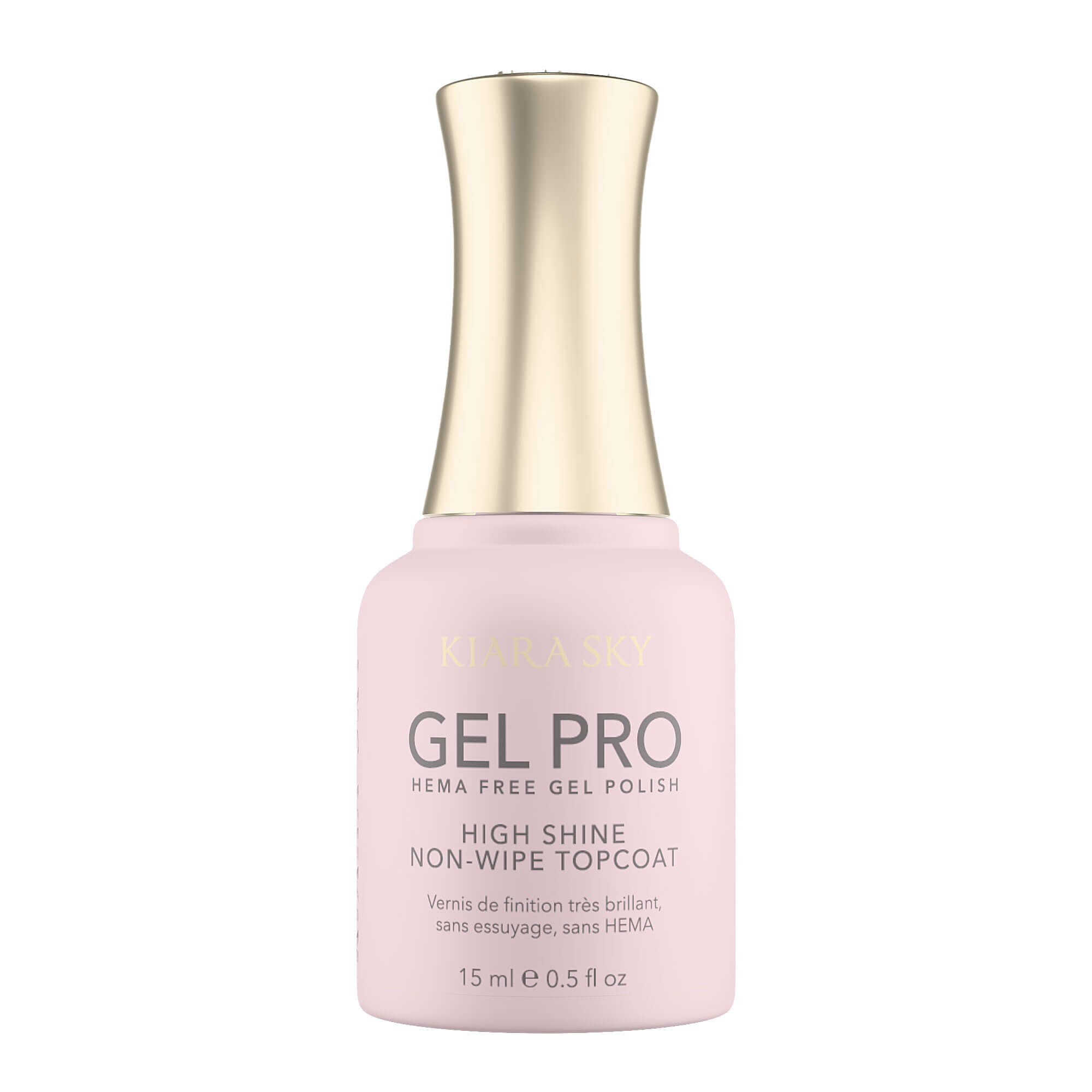 Kiara Sky Gel Pro HEMA - Free High - Shine Non-Wipe TopCoat 0.5 oz