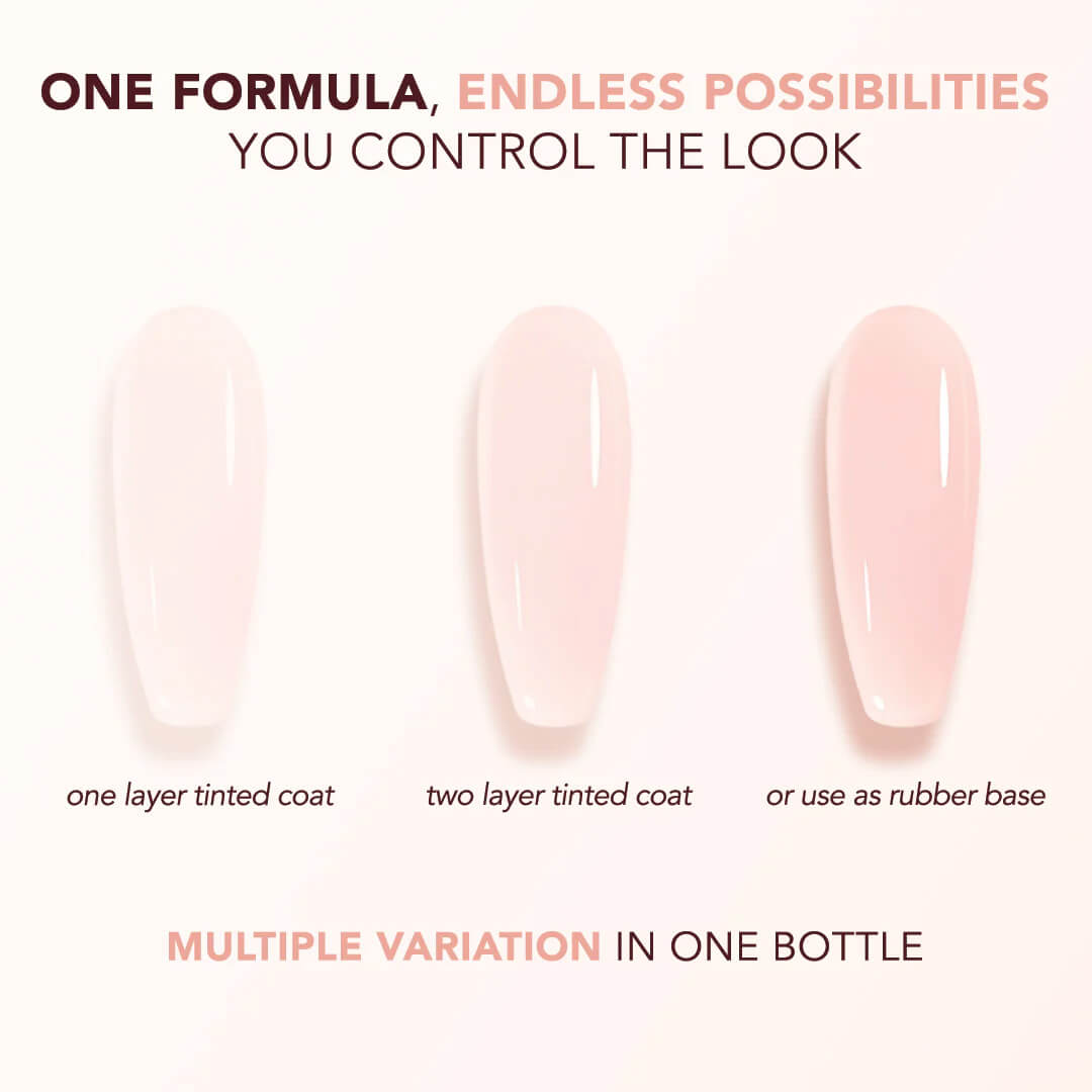 Kiara Sky Tinted Rubber Top Coat 0.5 fl oz - CASHMERE DELIGHT