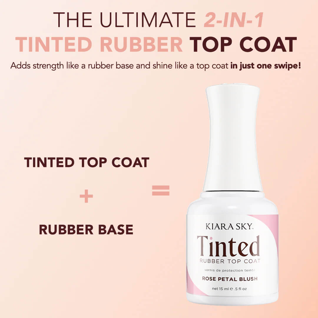 Kiara Sky Tinted Rubber Top Coat 0.5 fl oz - VELVET BLUSH