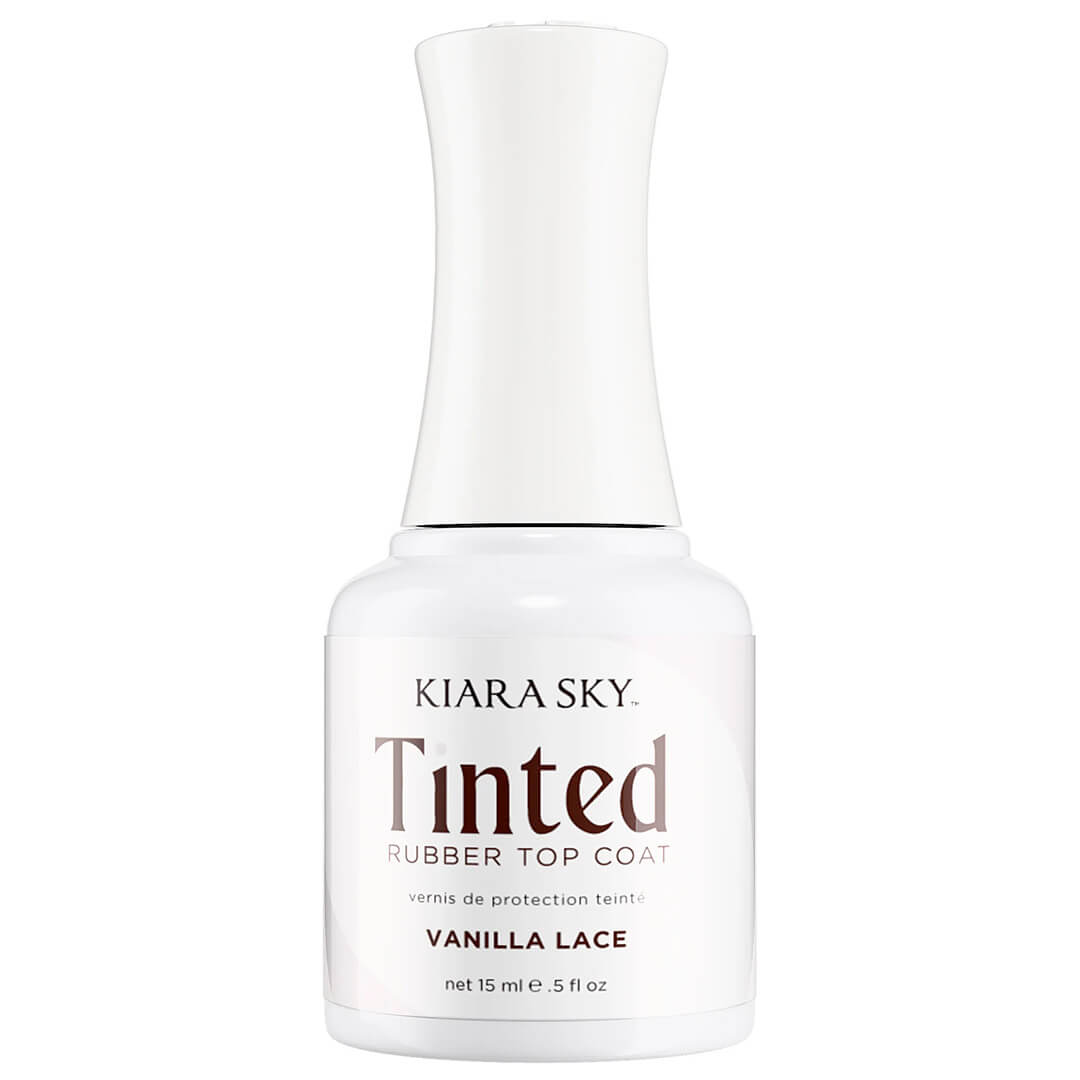 Kiara Sky Tinted Rubber Top Coat 0.5 fl oz - VANILLA LACE