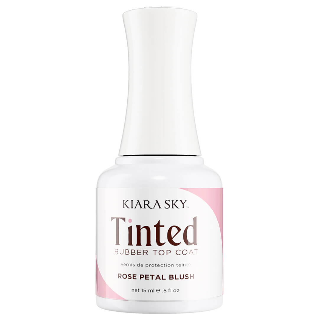 Kiara Sky Tinted Rubber Top Coat 0.5 fl oz - ROSE PETAL BLUSH