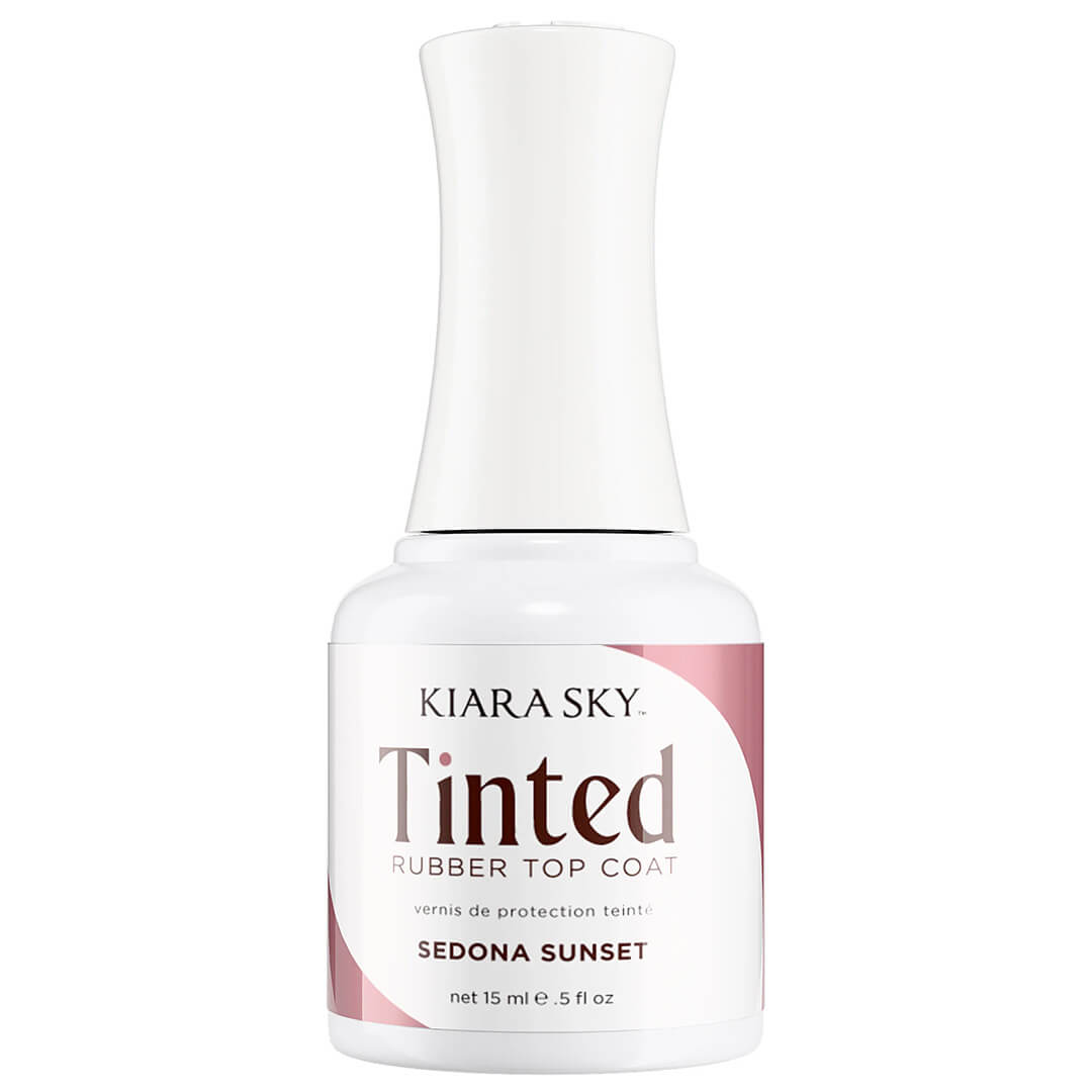 Kiara Sky Tinted Rubber Top Coat 0.5 fl oz - SEDONA SUNSET