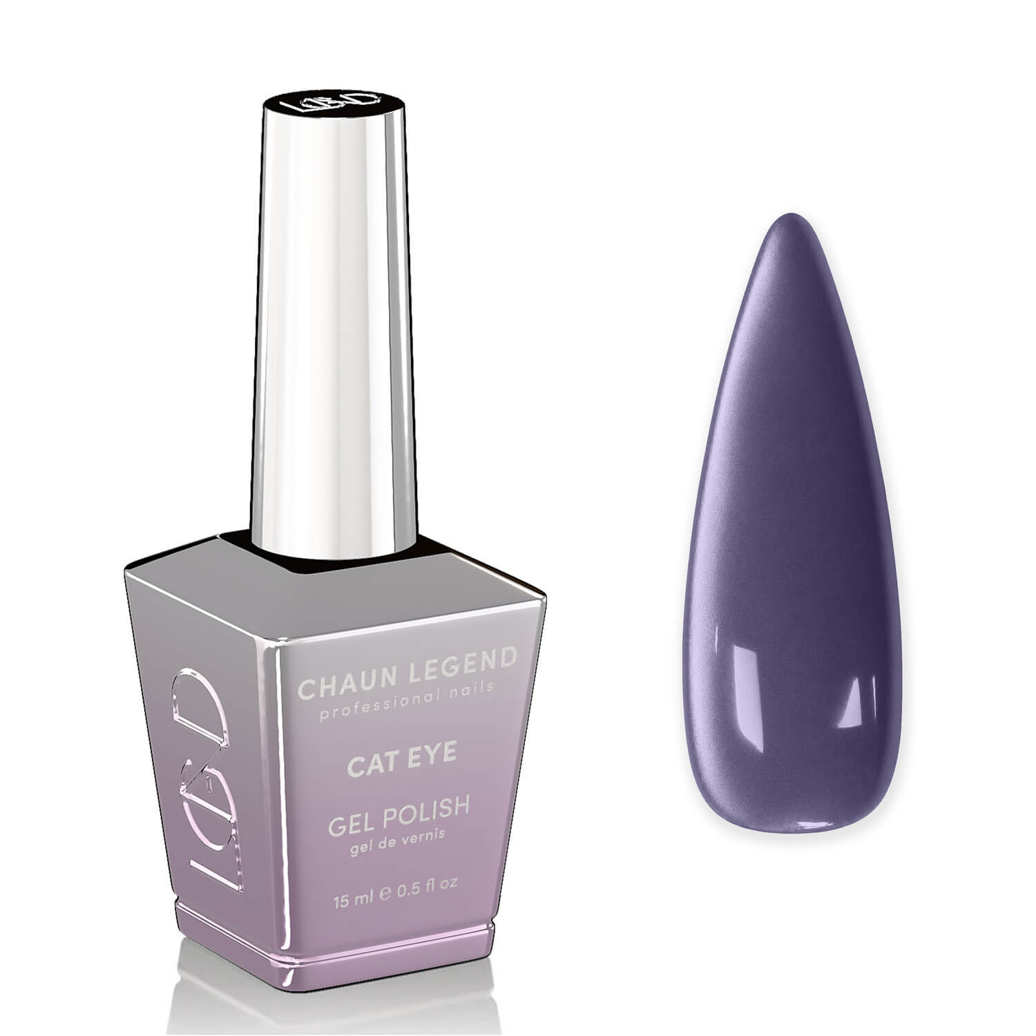 Chaun Legend Cat Eye Gel Polish 0.5 Oz -LGCE04 Violet Crush