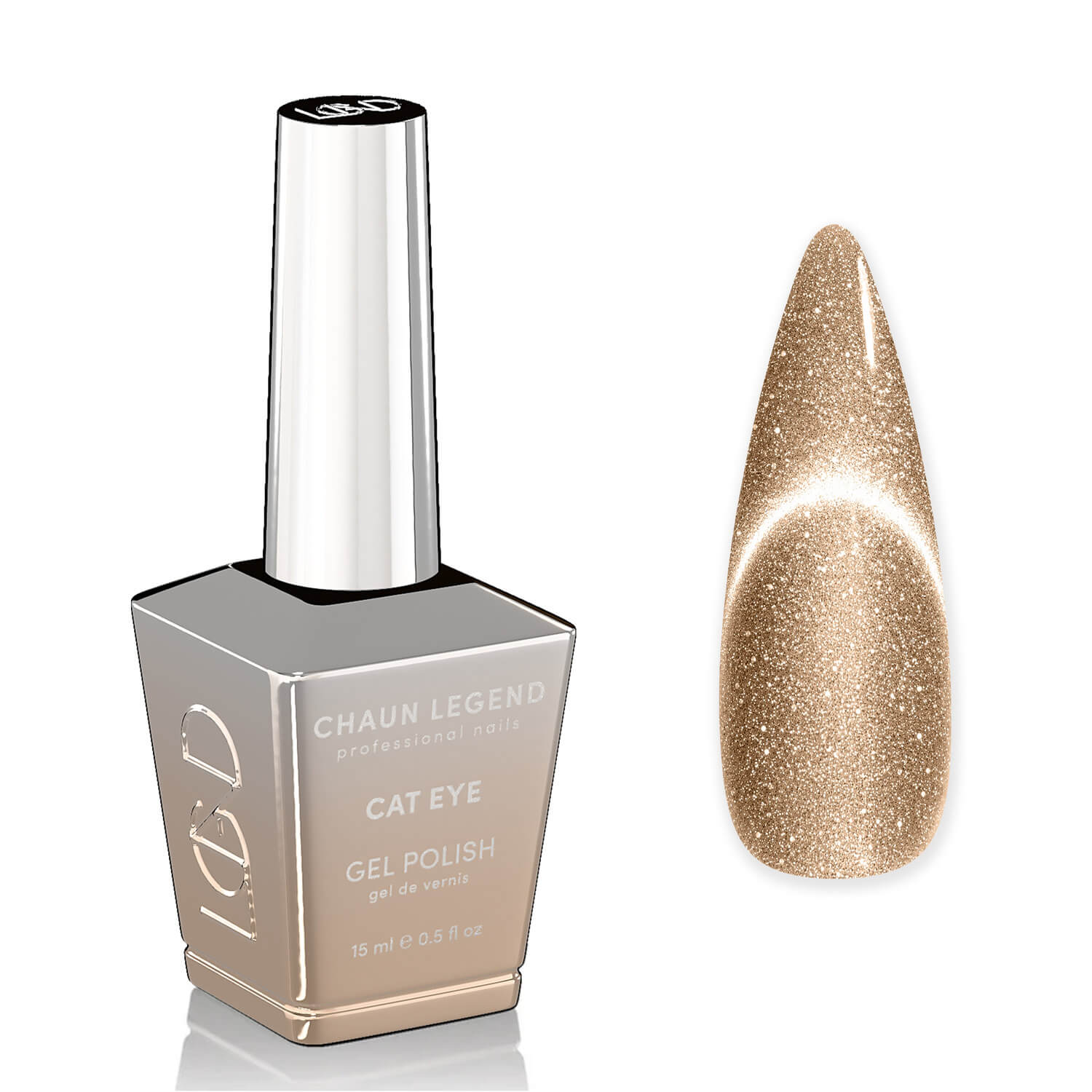 Chaun Legend Cat Eye Gel Polish 0.5 Oz -LGCE10 Bronze Behaviour