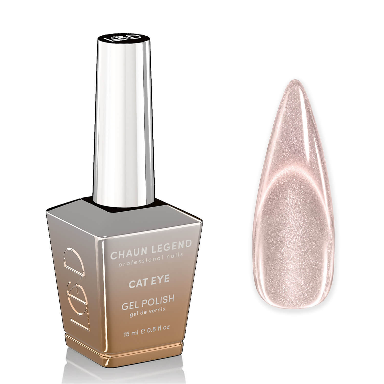 Chaun Legend Cat Eye Gel Polish 0.5 Oz -LGCE15 Pinkaboo