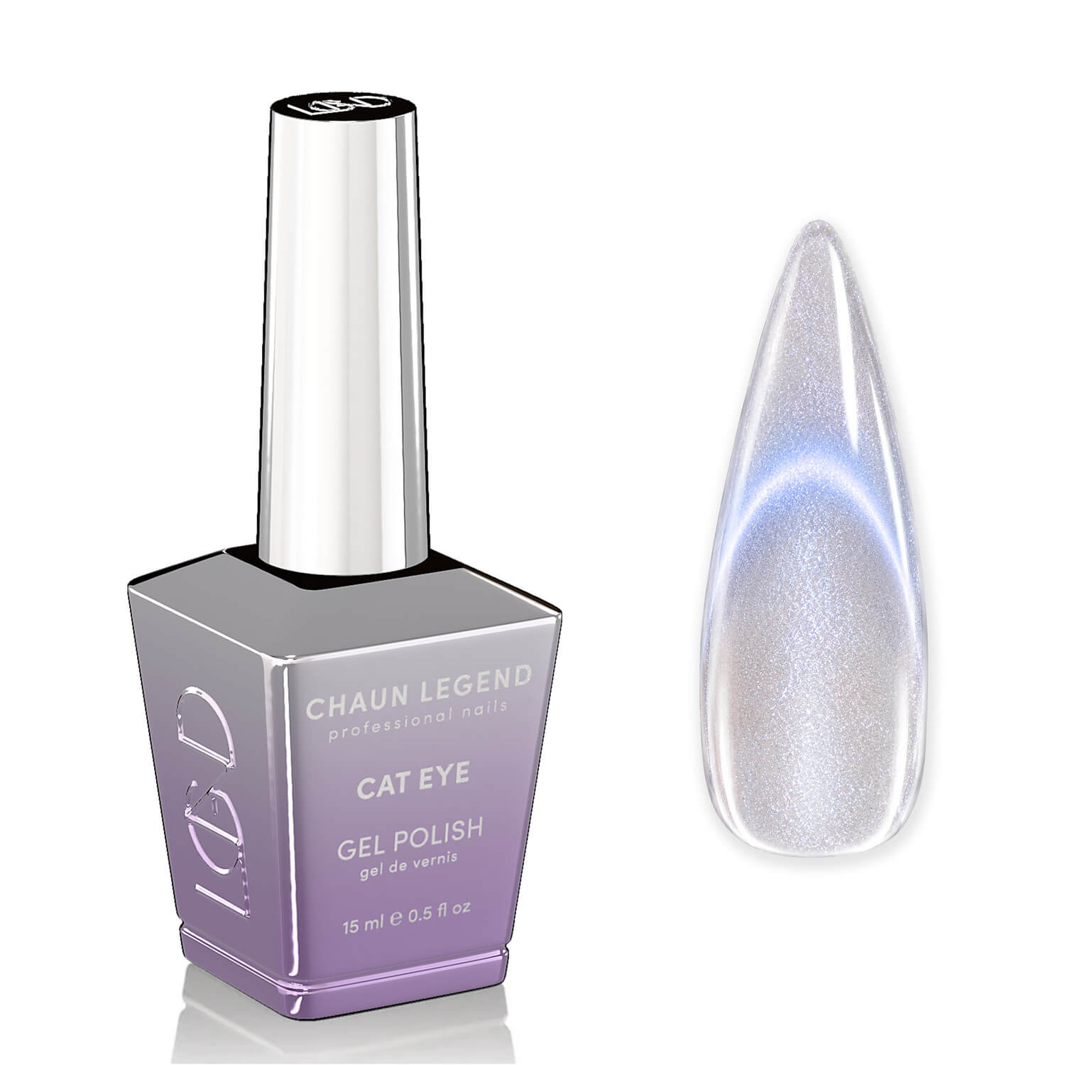 Chaun Legend Cat Eye Gel Polish 0.5 Oz -LGCE17 Sapphire Water