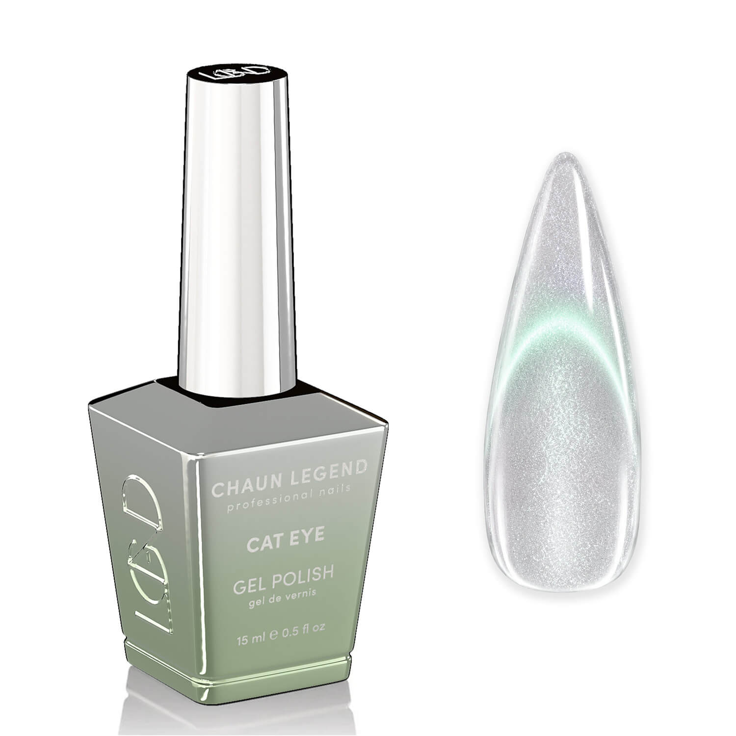 Chaun Legend Cat Eye Gel Polish 0.5 Oz -LGCE20 Jade Siren