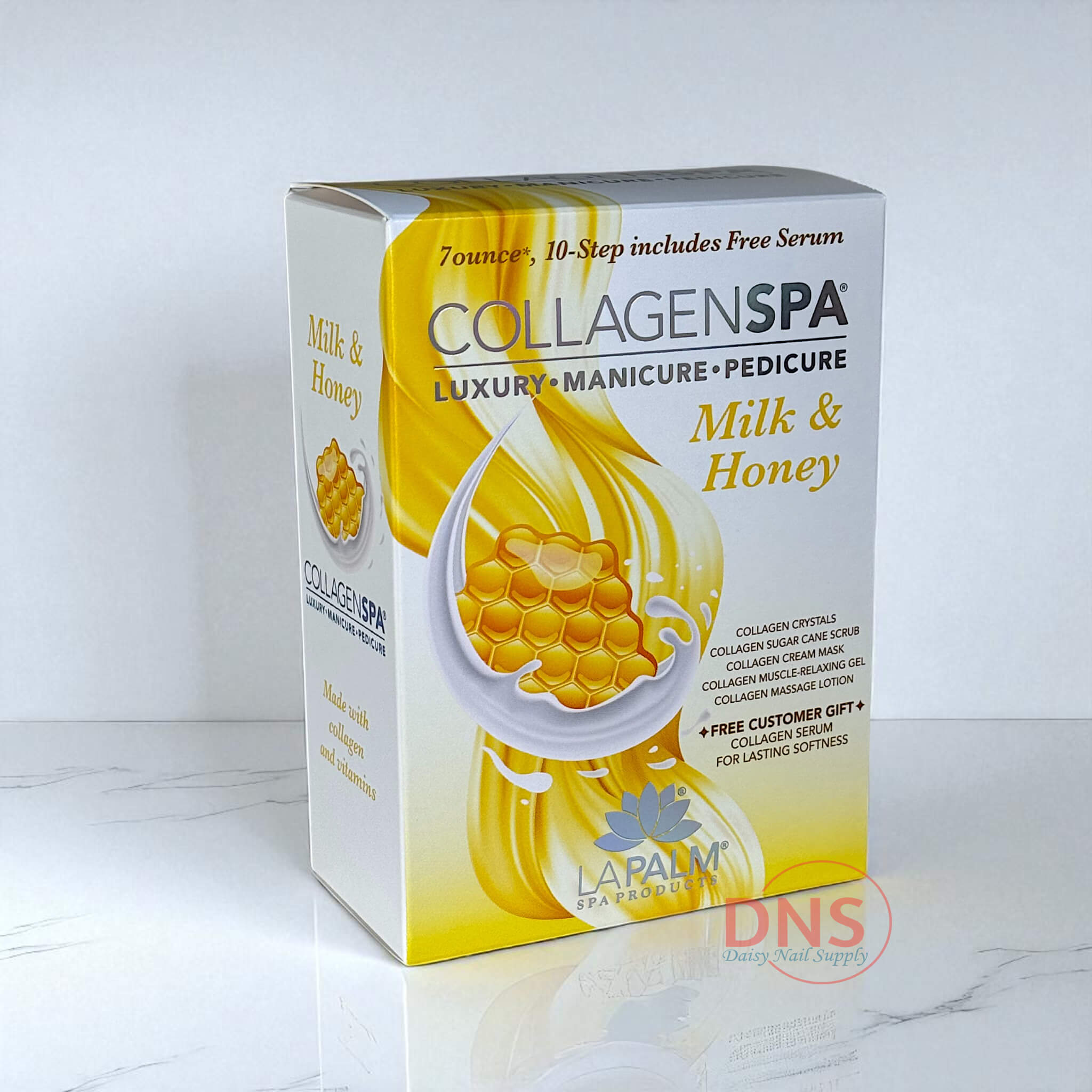 Lapalm Collagen Spa Manicure Pedicure Kit - Milk & Honey (12 Kits)