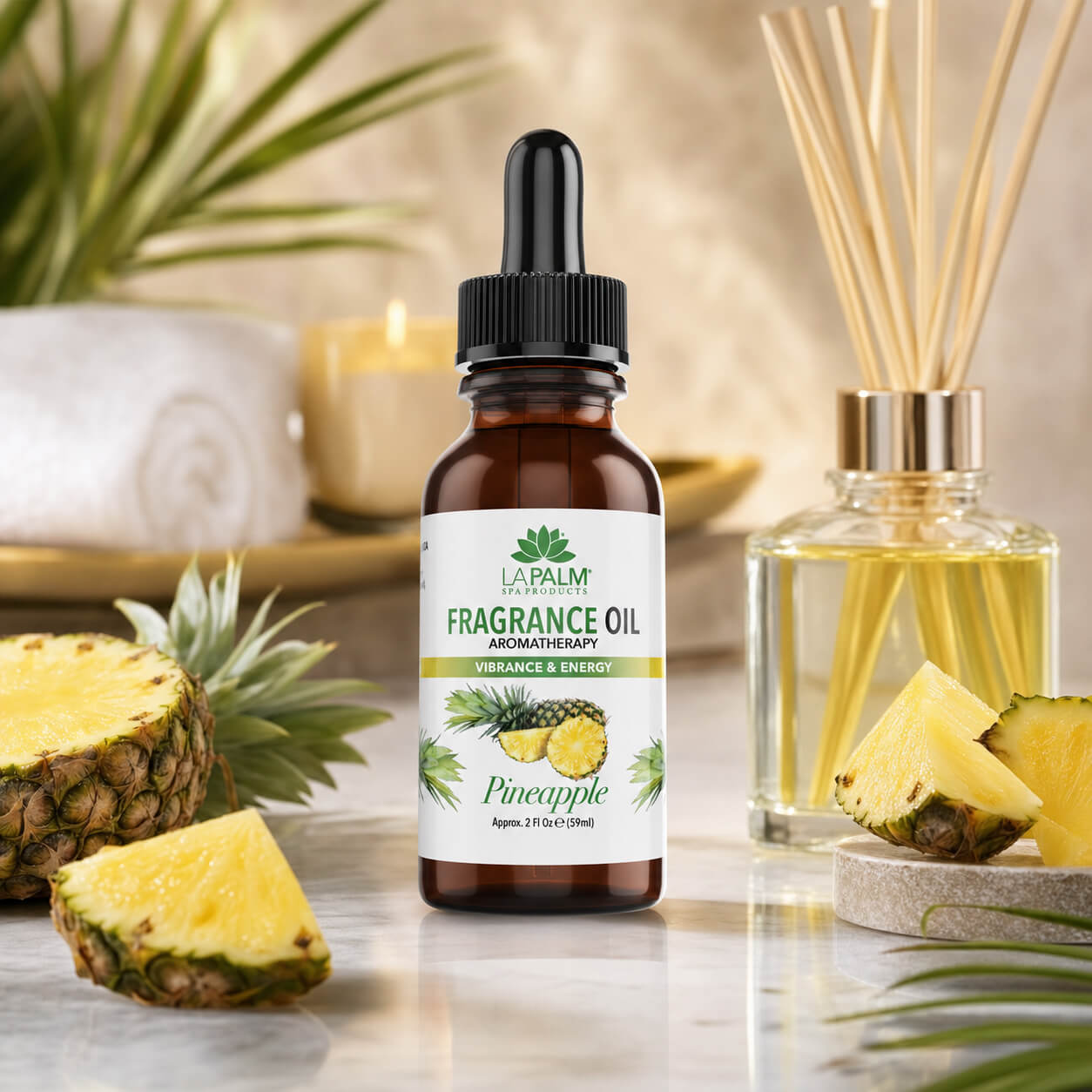 Lapalm Spa Fragrance Oil 2 Oz - Pineapple