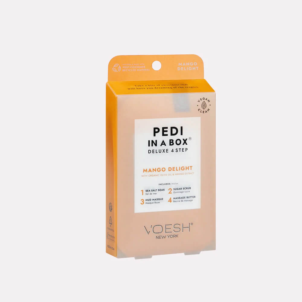 VOESH Pedi In A Box Deluxe 4 Step | MANGO DELIGHT