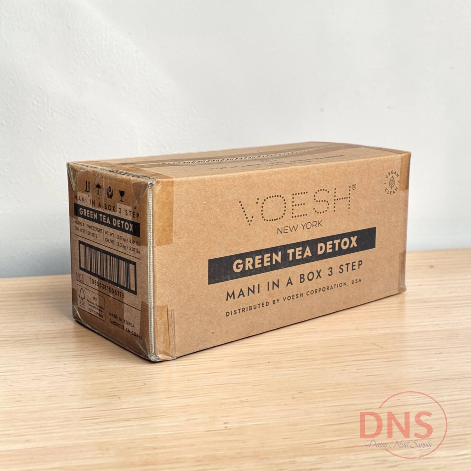 VOESH Mani in a Box Deluxe 3 Step - Green Tea (1 Case of 50 Sets)