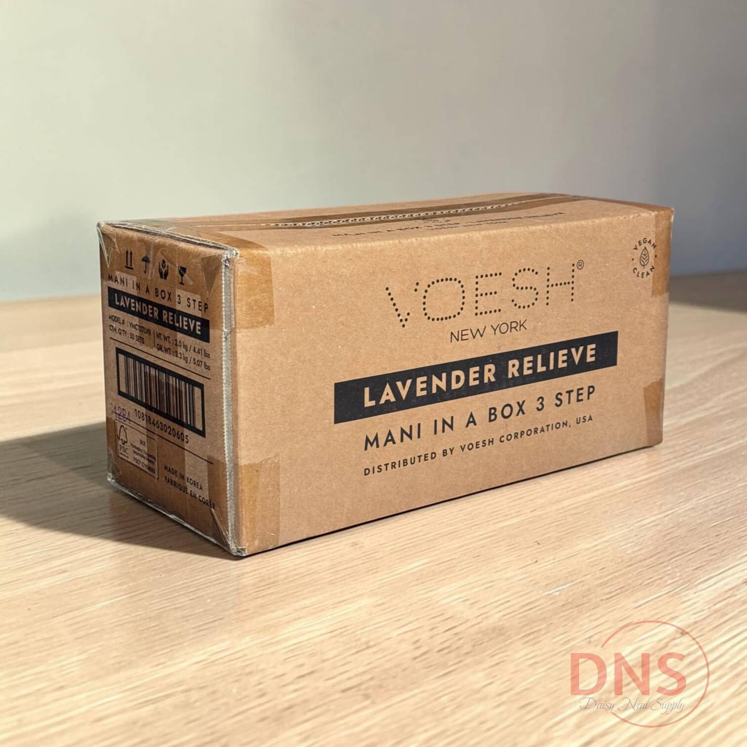 VOESH Mani in a Box Deluxe 3 Step - Lavender (1 Case of 50 Sets)