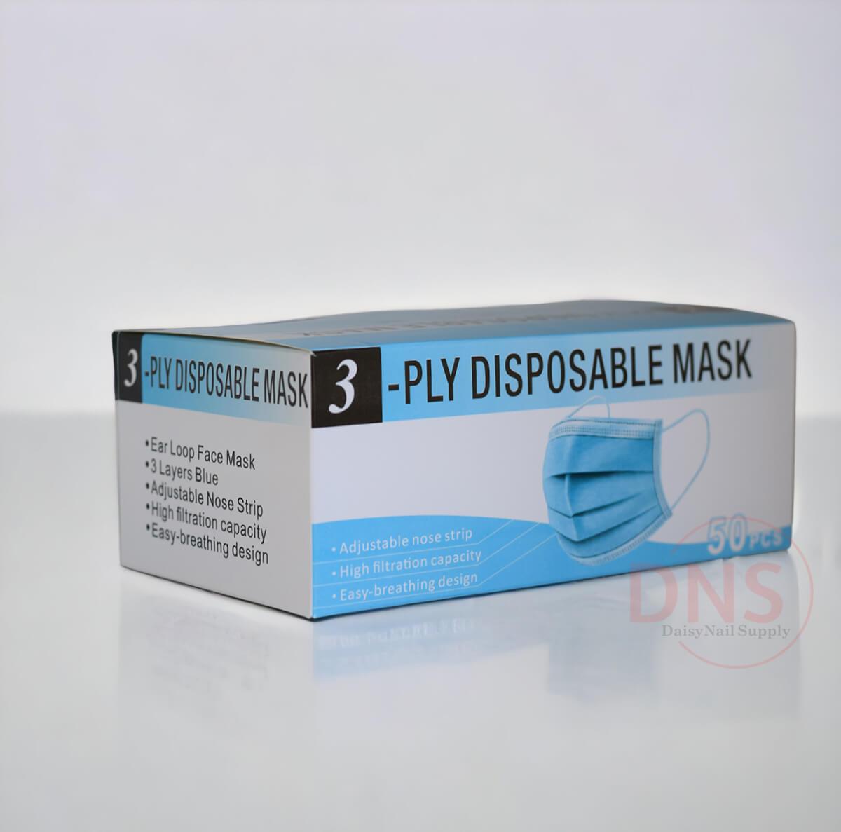 3 Layers Disposable Face Mask - Blue
