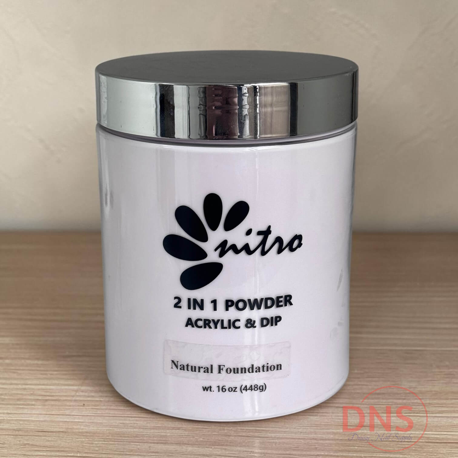 Nitro 2 in 1 Powder Acrylic & Dip Refill 16 OZ - Natural Foundation