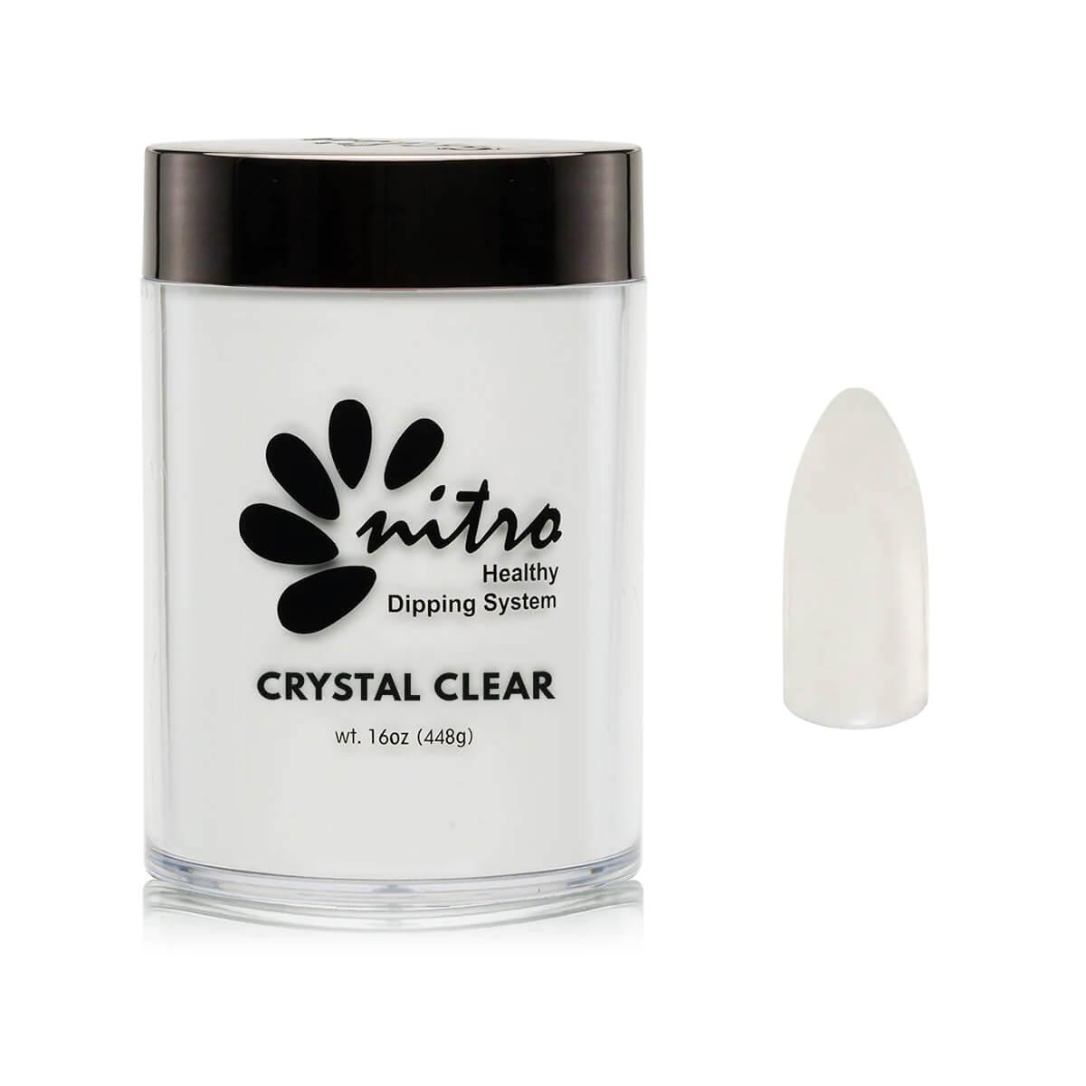 Nitro Dip Powder Refill 16 Oz - Crystal Clear