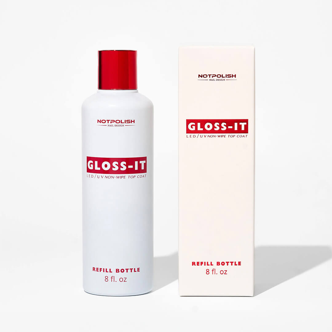 NotPolish Soak Off Gel Gloss-It LED/UV Non-wpie Top Coat (8 fl oz Refill)
