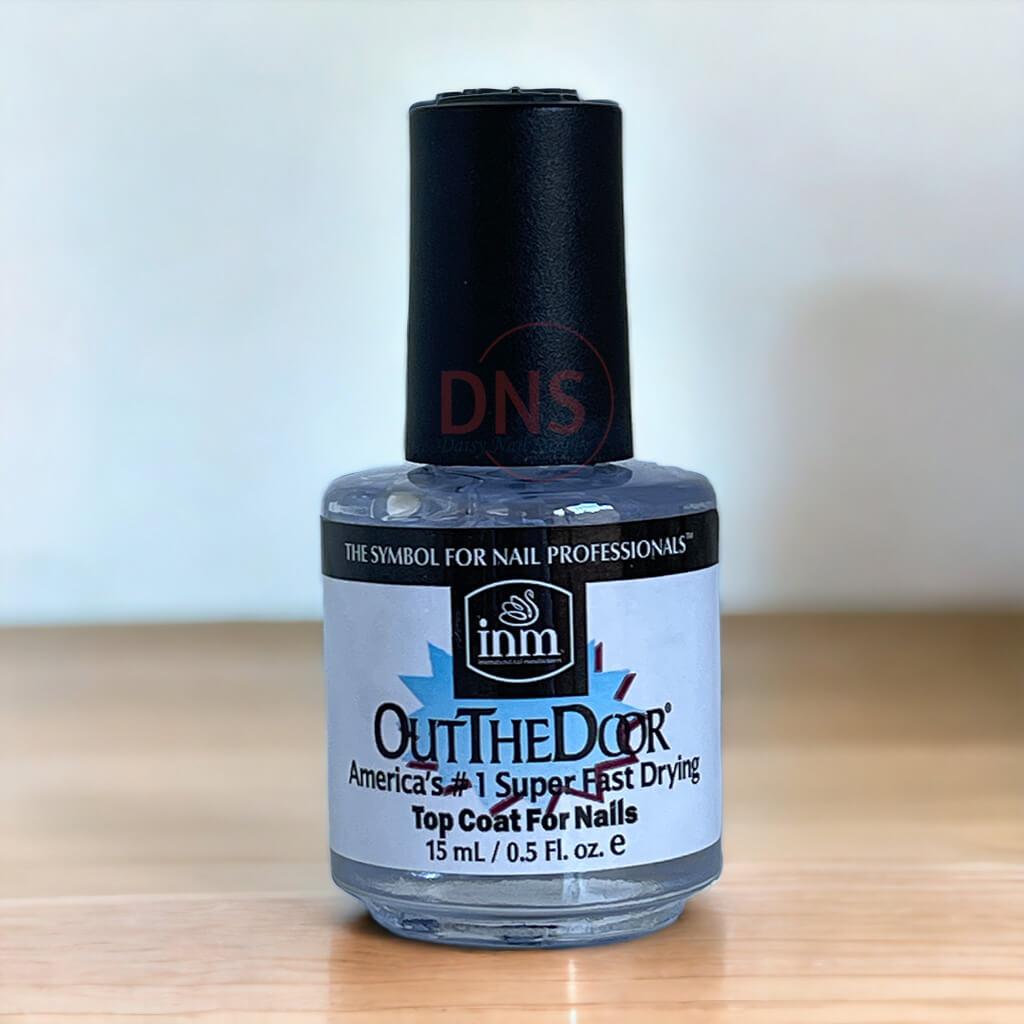 INM Out The Door Super Fast Drying Top Coat for Nails 0.5 Oz